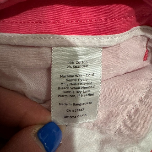 Talbots Coral Cropped Pants - Picture 6 of 8